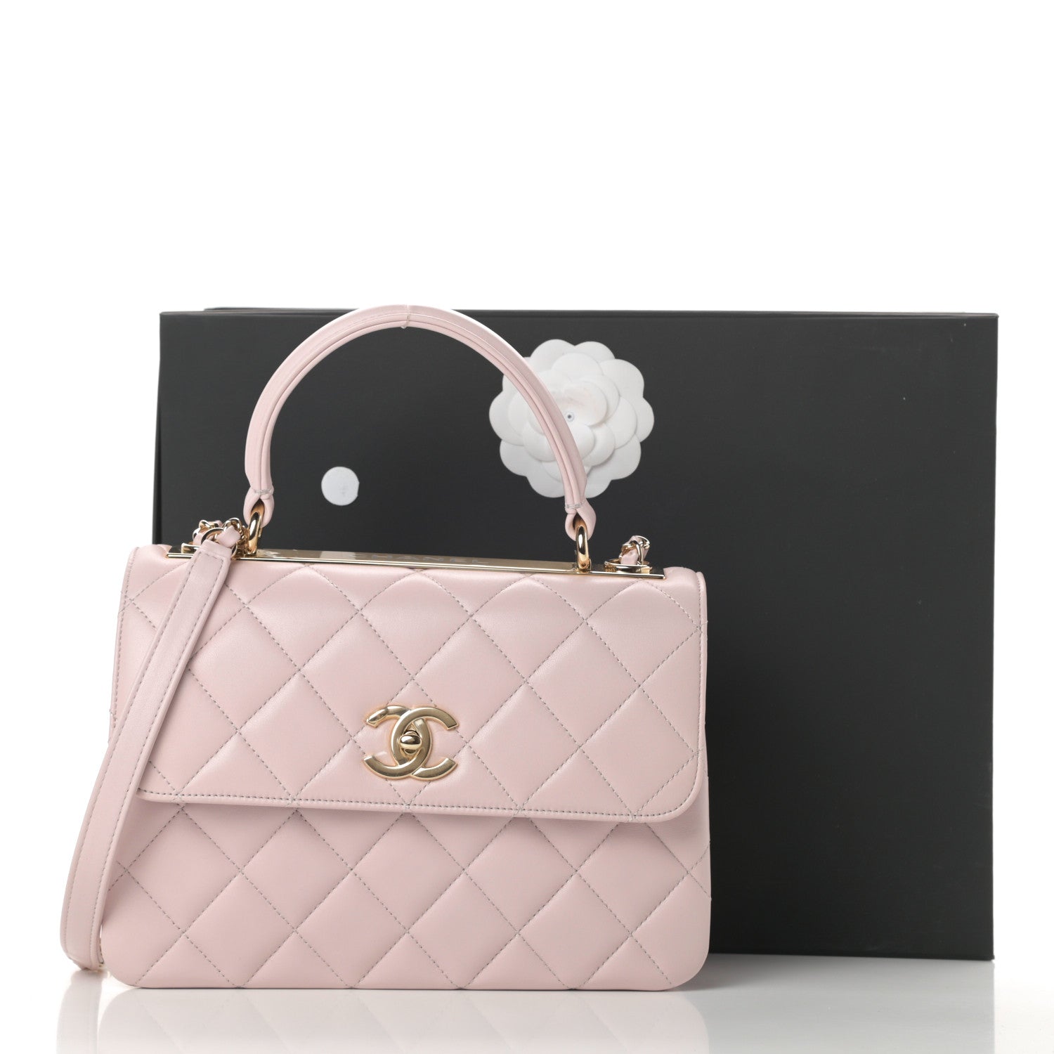Chanel Lambskin Quilted Small Trendy CC Flap Dual Handle Bag Lilac 11 of 11