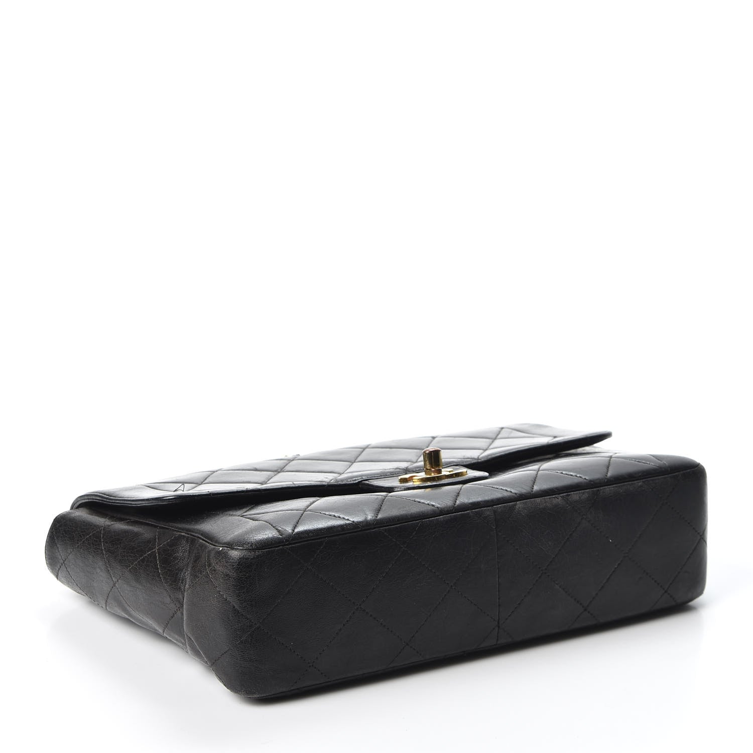 Chanel Lambskin Quilted Medium Single Flap Black 3 of 10