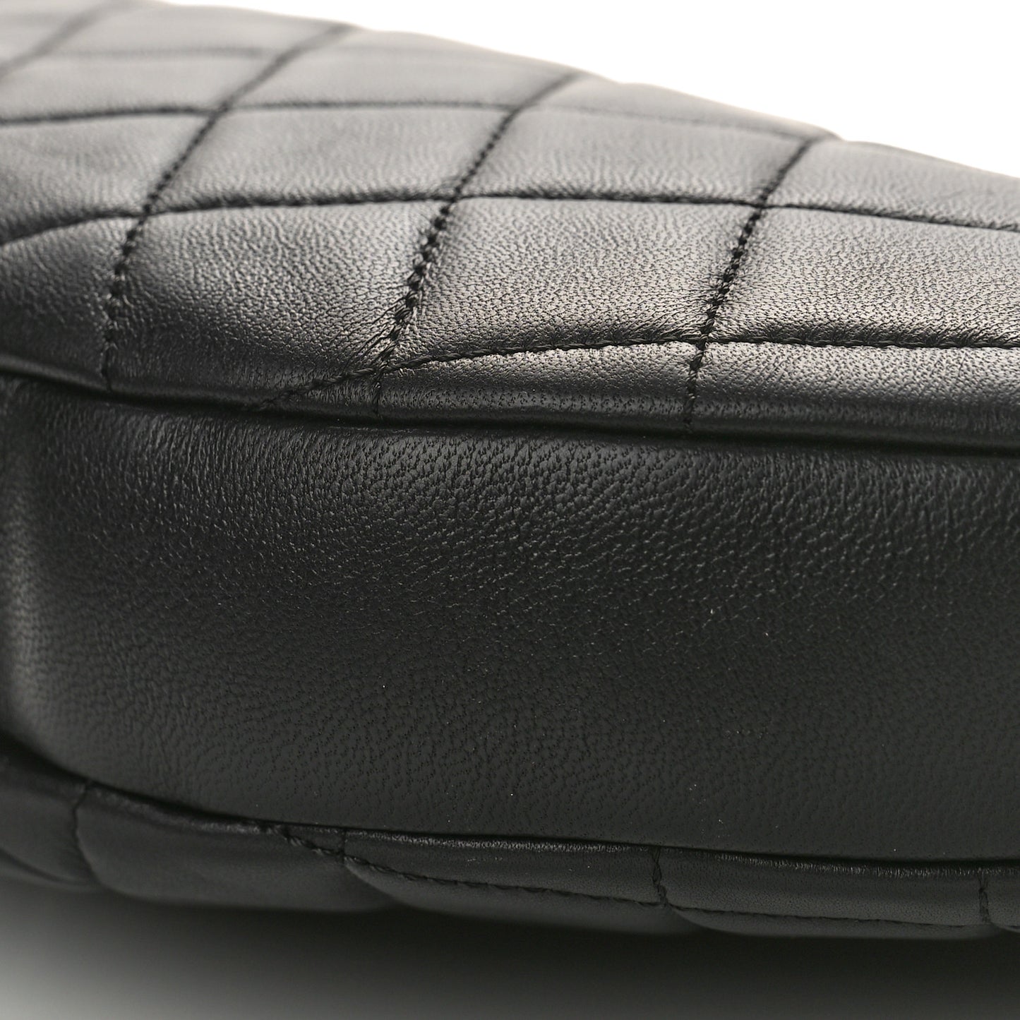 Lambskin Quilted All About Chains Hobo Black