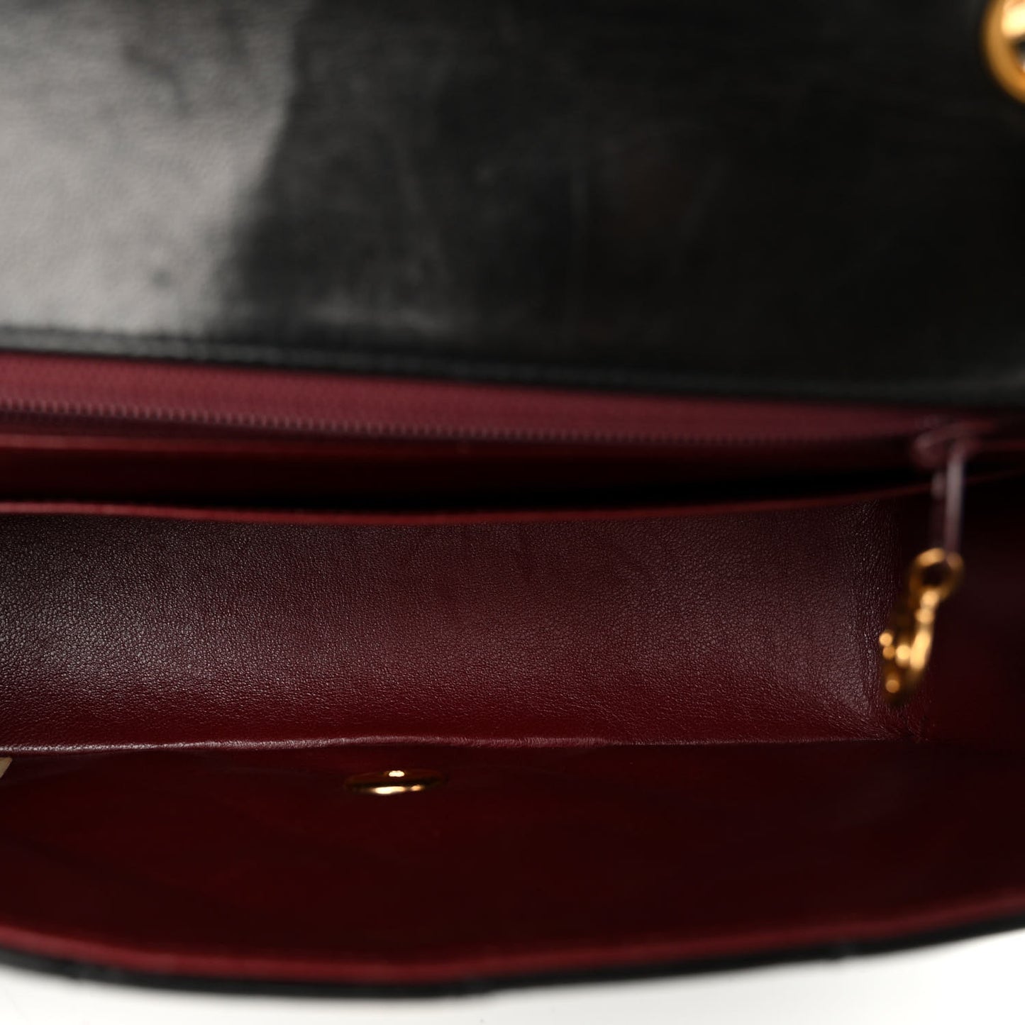 Lambskin Quilted Small Single Flap Black