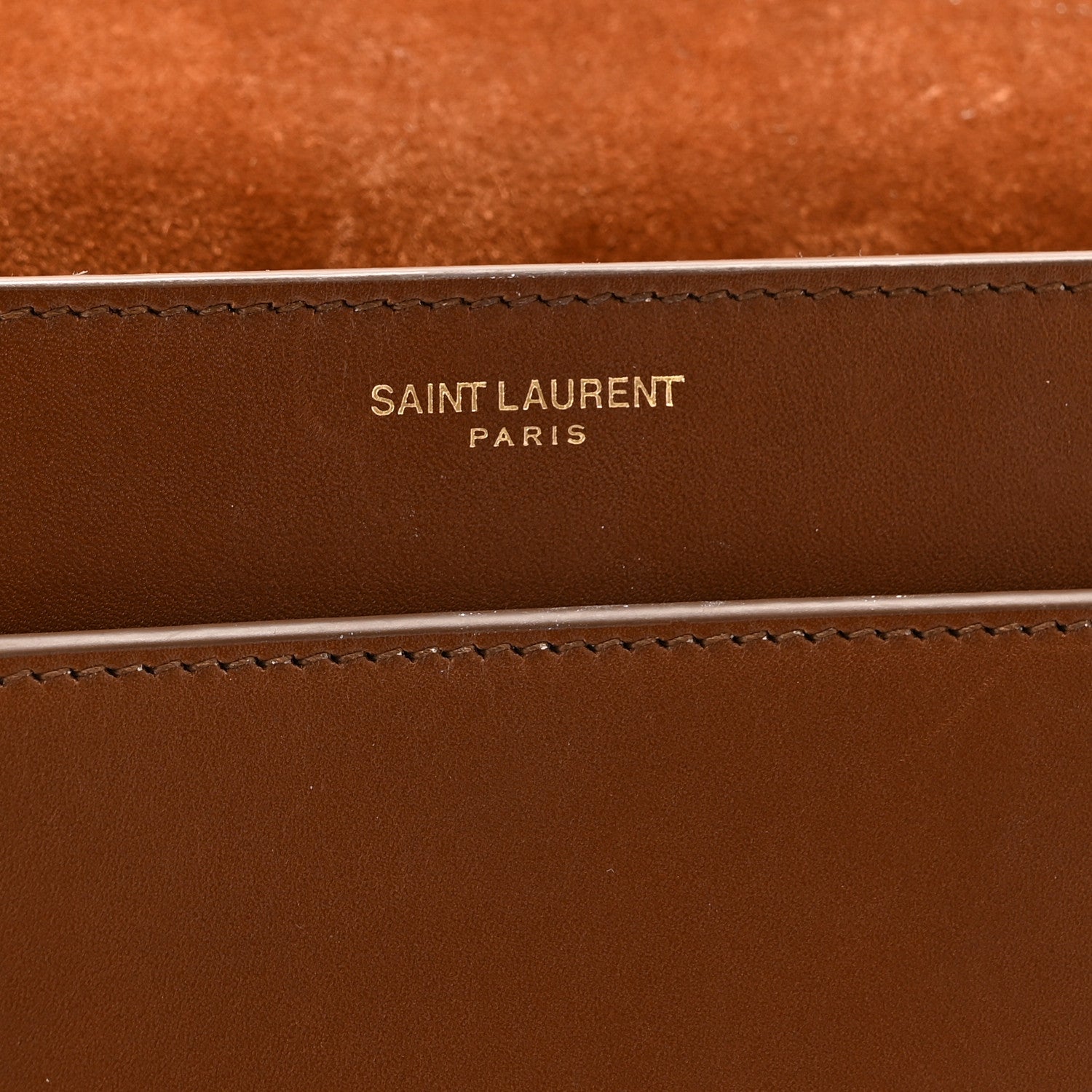 Saint Laurent Calfskin Betty Messenger Deep Moka 6 of 10