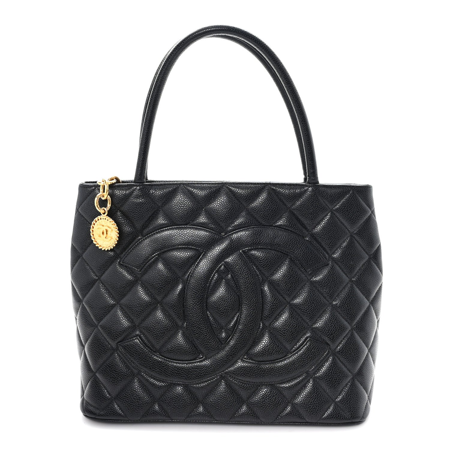 Chanel Caviar Quilted Medallion Tote Black 1 of 11