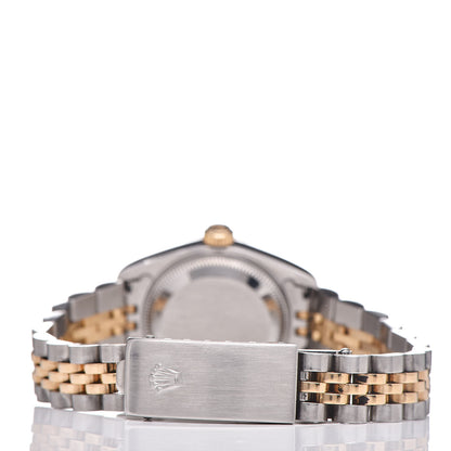 Rolex Stainless Steel 18K Yellow Gold Diamond 26mm Oyster Perpetual Datejust Watch Champagne 79173 7 of 15