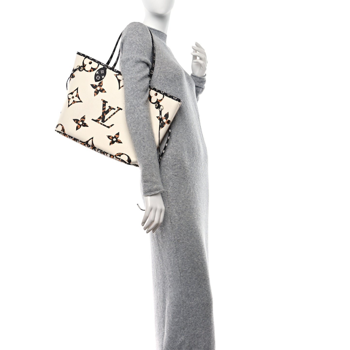 Monogram Giant Jungle Neverfull MM Ivory