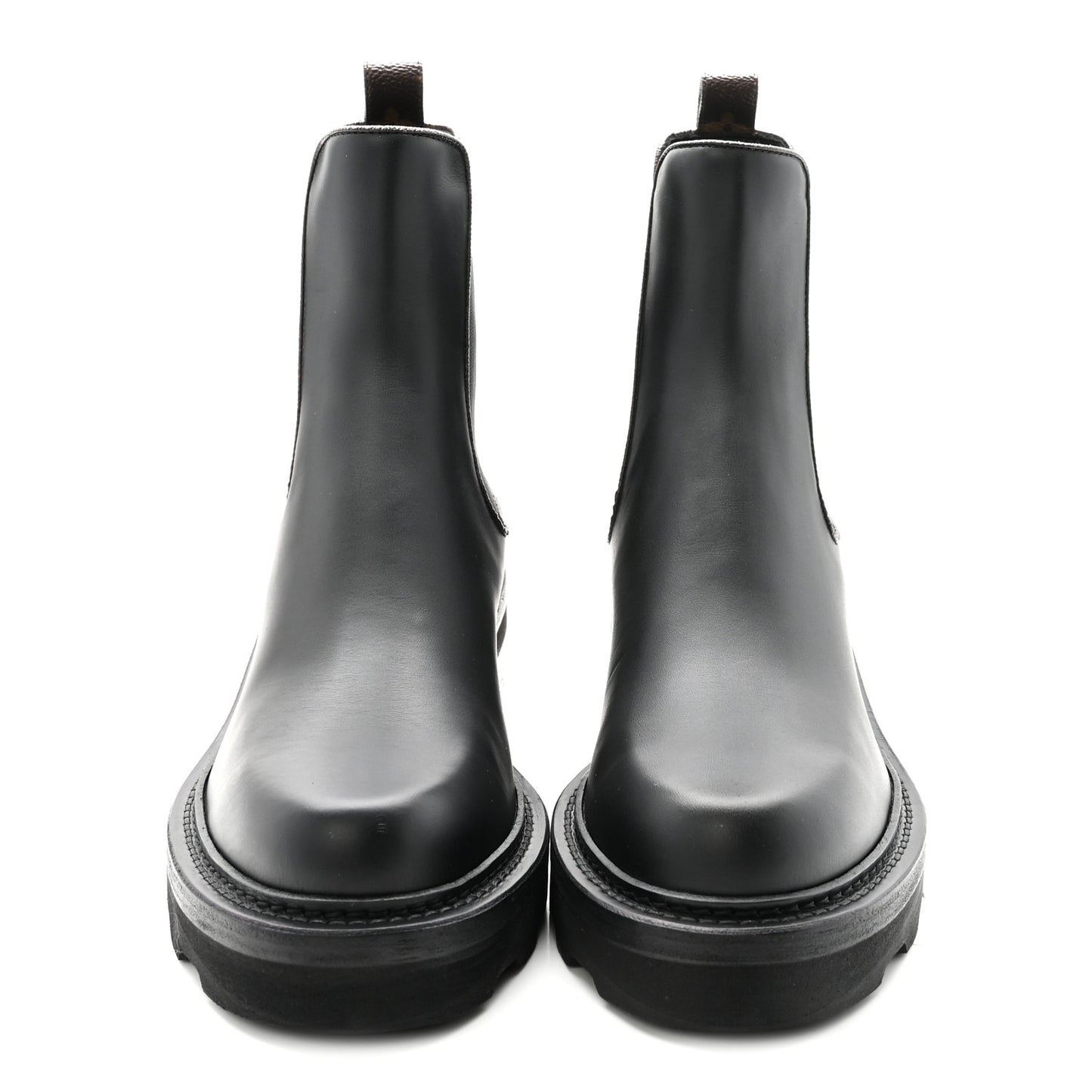 Calfskin Monogram Beaubourg Ankle Boots 38.5 Black