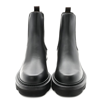 Louis Vuitton Calfskin Monogram Beaubourg Ankle Boots 38.5 Black 3 of 8
