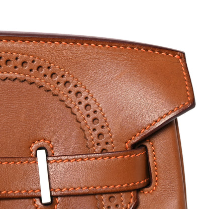 Hermes Barenia Toile Ghillies Birkin 35 Fauve 14 of 16