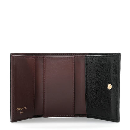 Chanel Caviar Quilted Double Flap Wallet Black 5 of 10