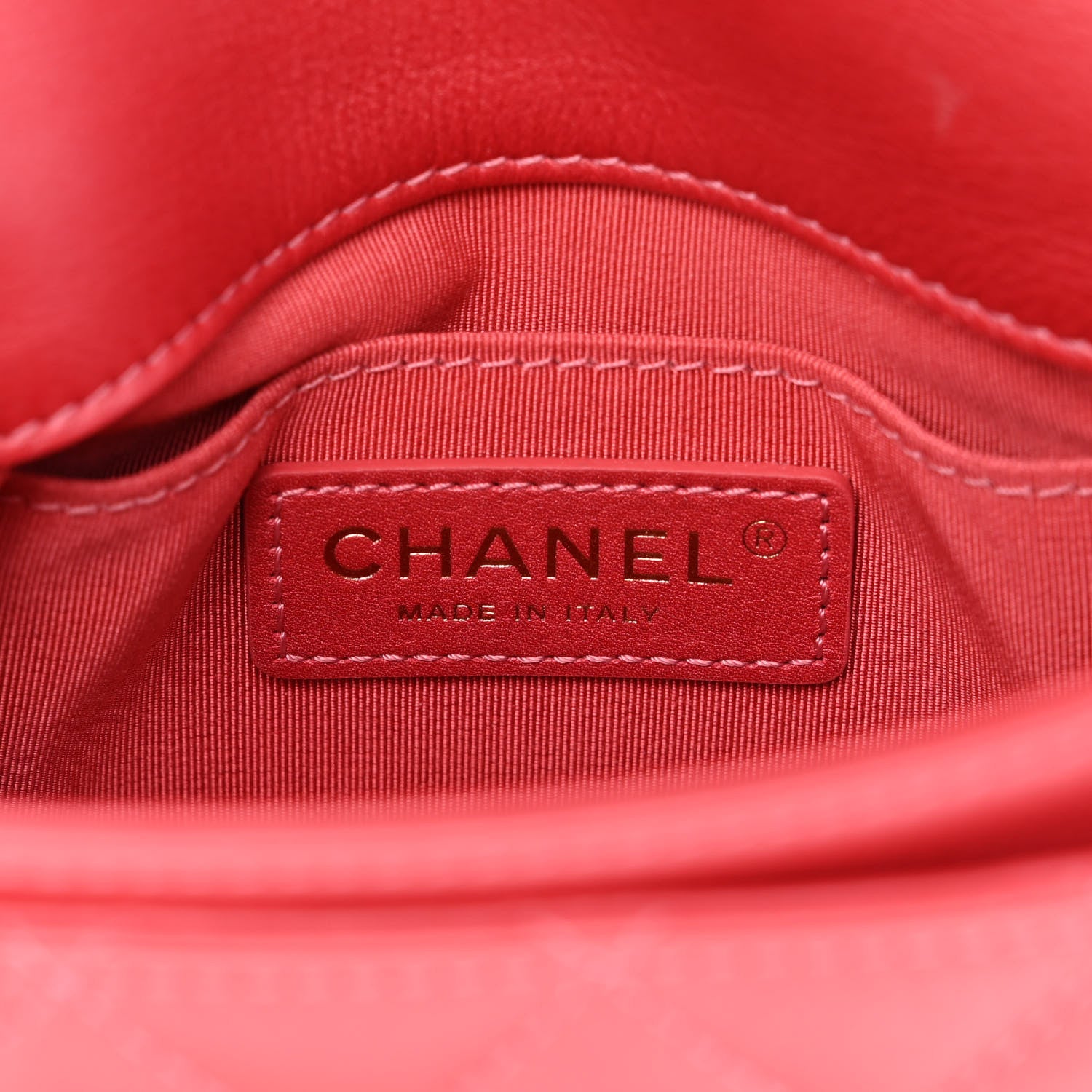 Chanel Metallic Calfskin Quilted Top Handle Flap Dark Pink 6 of 14