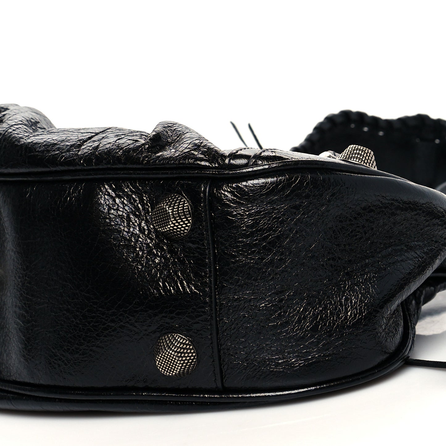 Agneau Arena Small Le Cagole Shoulder Bag Black