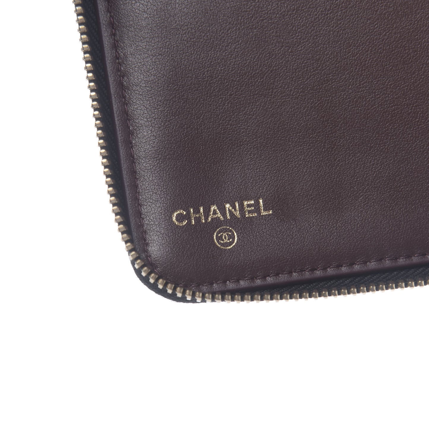 Caviar Quilted Large Gusset Zip Around Wallet Black