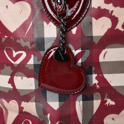 Burberry Nova Check Heart Tote Red 9 of 11