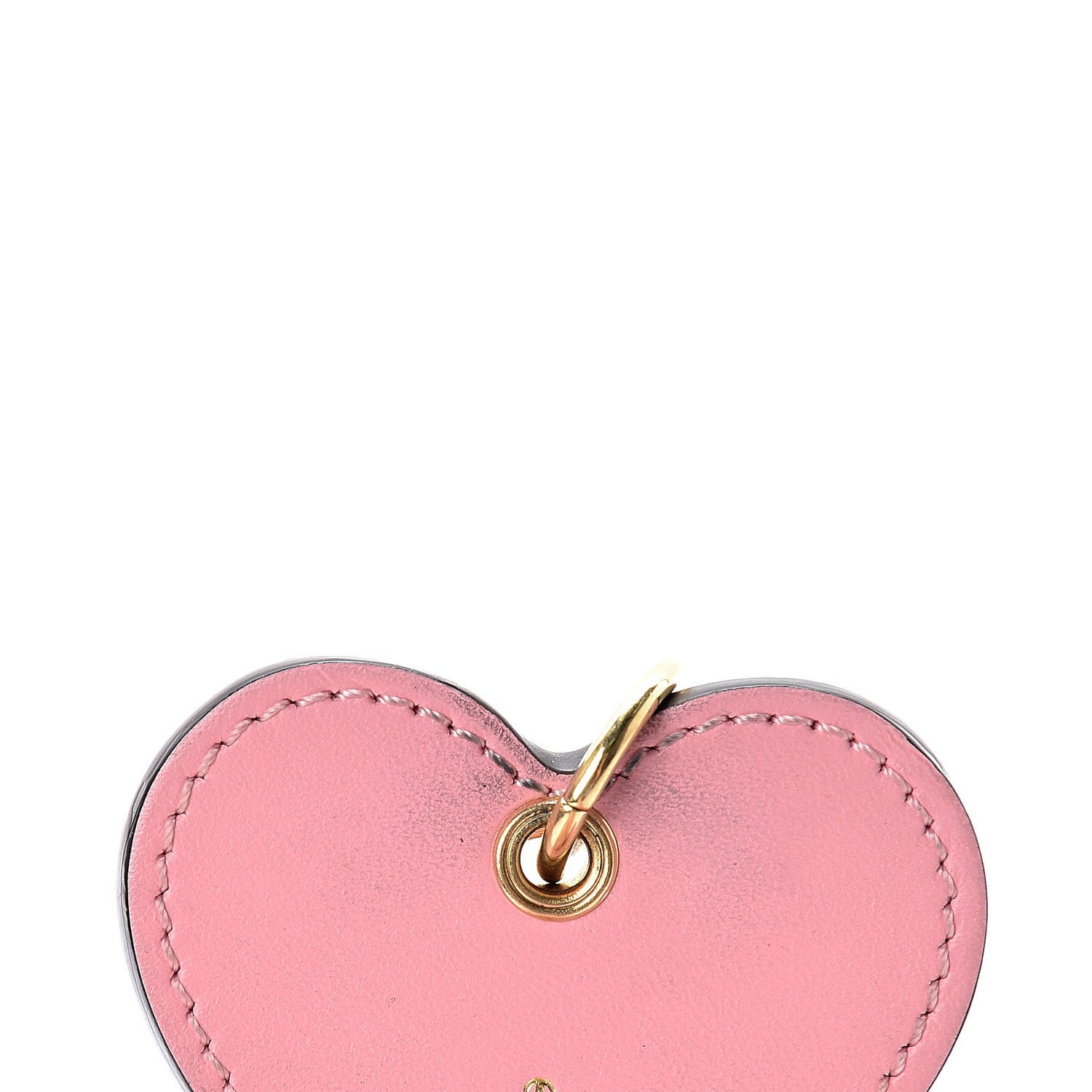 Louis Vuitton Vernis Degrade Love Lock Heart Key Holder Bag Charm Pink White 4 of 5
