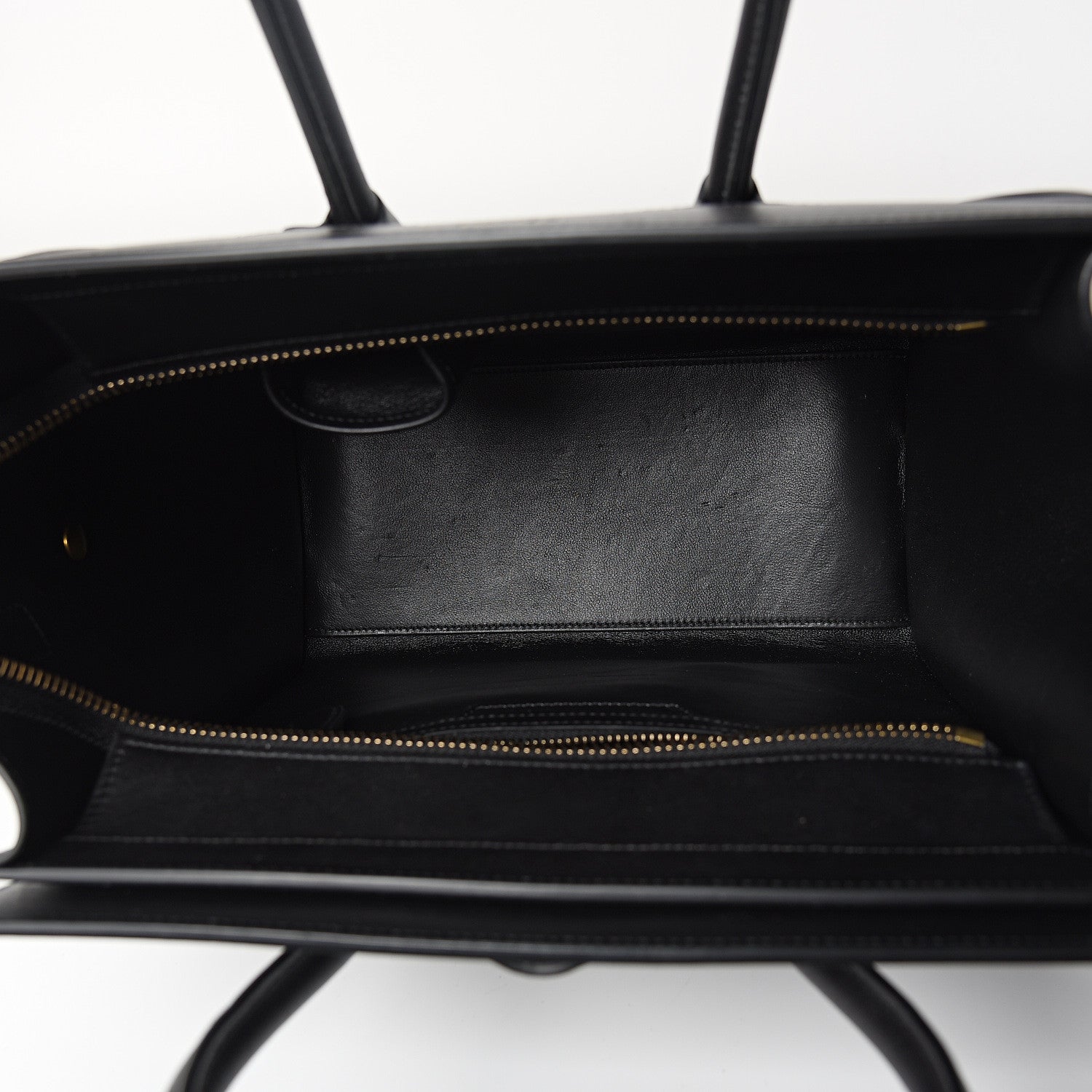 Celine Smooth Calfskin Multicolor Double Stitching Micro Luggage Black 4 of 13