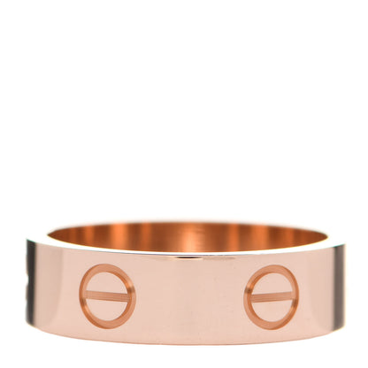 Cartier 18K Pink Gold 5.5mm LOVE Ring 55 7.25 3 of 6