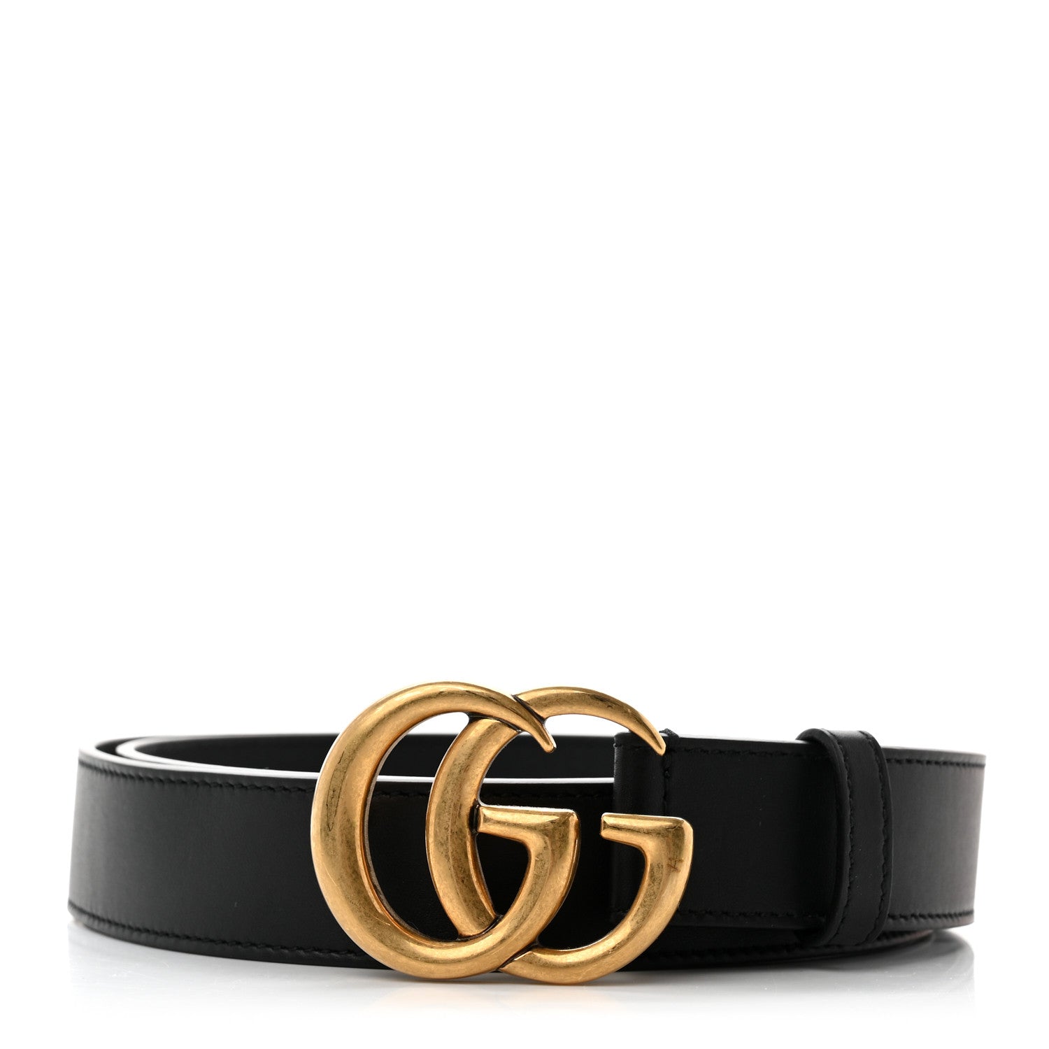 Gucci Calfskin Double G 30mm Belt 95 38 Black 1 of 6