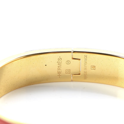Hermes Enamel Narrow Clic Clac H Bracelet PM Rouge Vif 6 of 6
