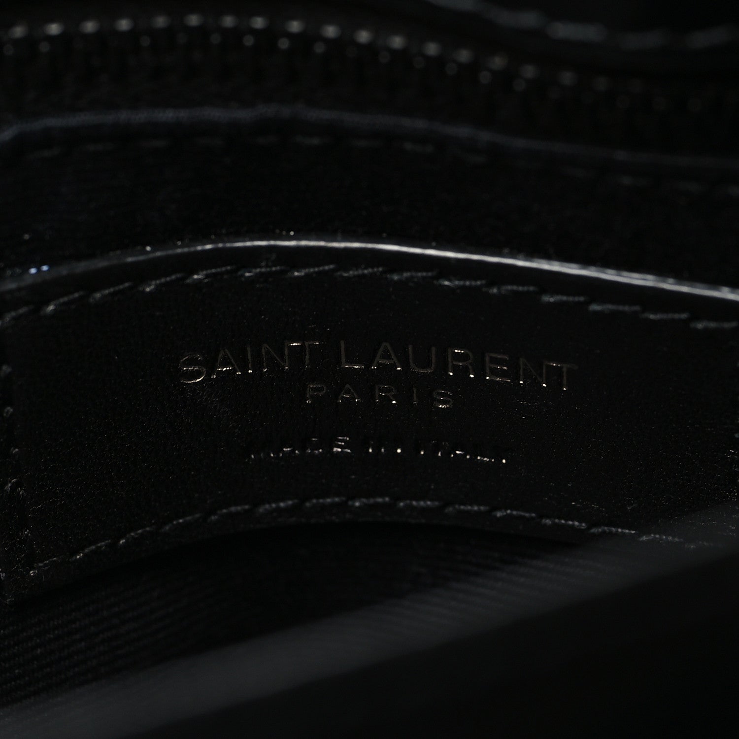 Saint Laurent Calfskin Y Quilted Monogram Monochrome Toy Loulou Crossbody Bag Black 6 of 10
