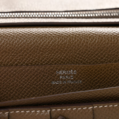 Hermes Epsom Bearn Gusset Wallet Etoupe 6 of 11