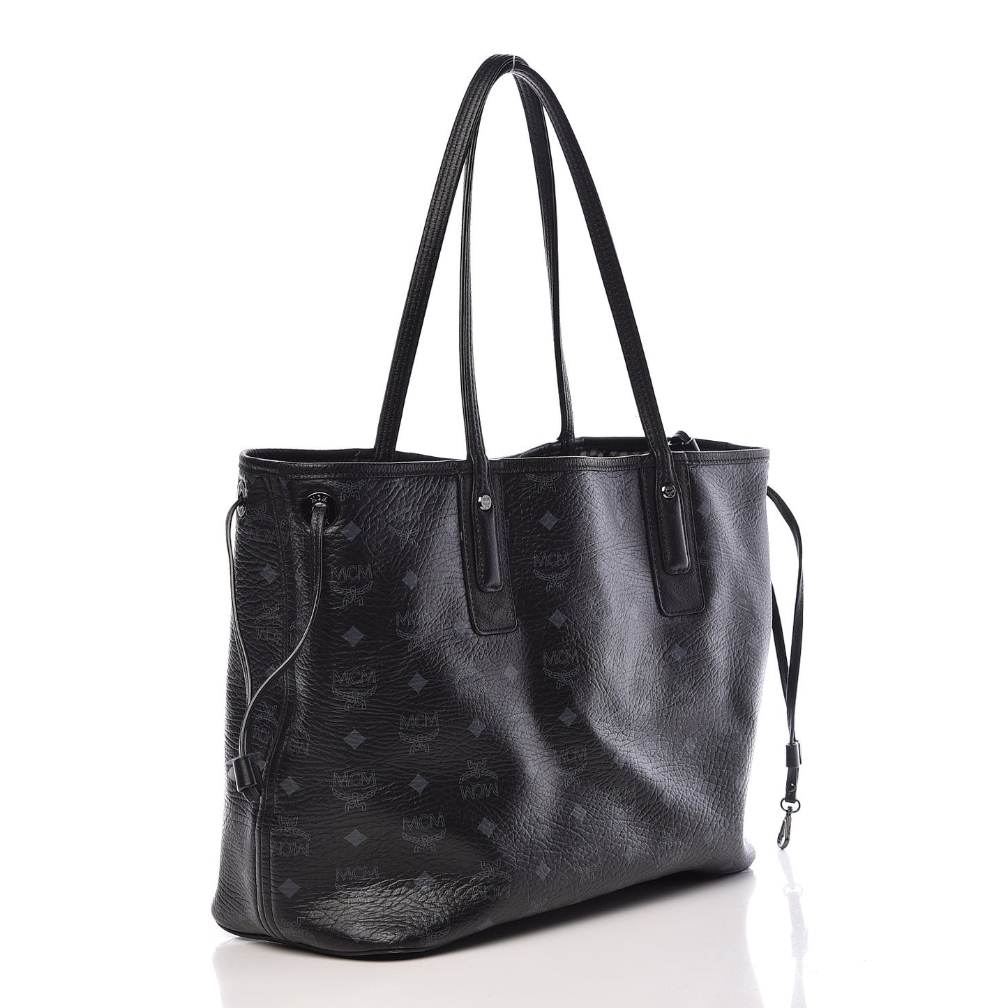 Visetos Medium Liz Reversible Shopper Tote Black
