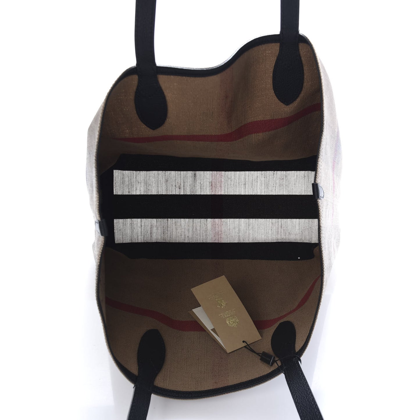 Coated Canvas Mega Check Medium Doodle Tote Black