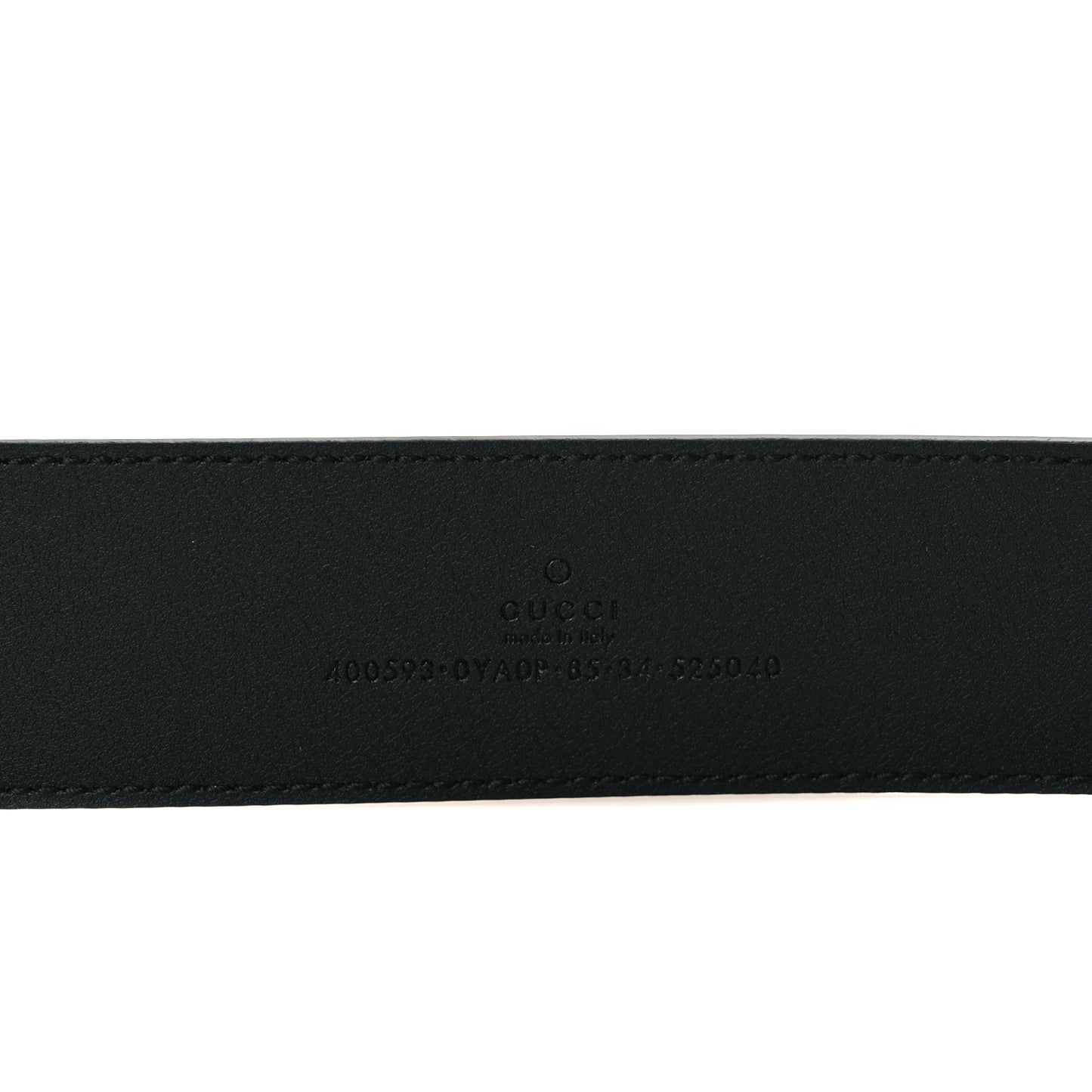 Plutone Calfskin Palladium Double G 40mm Belt 85 34 Black