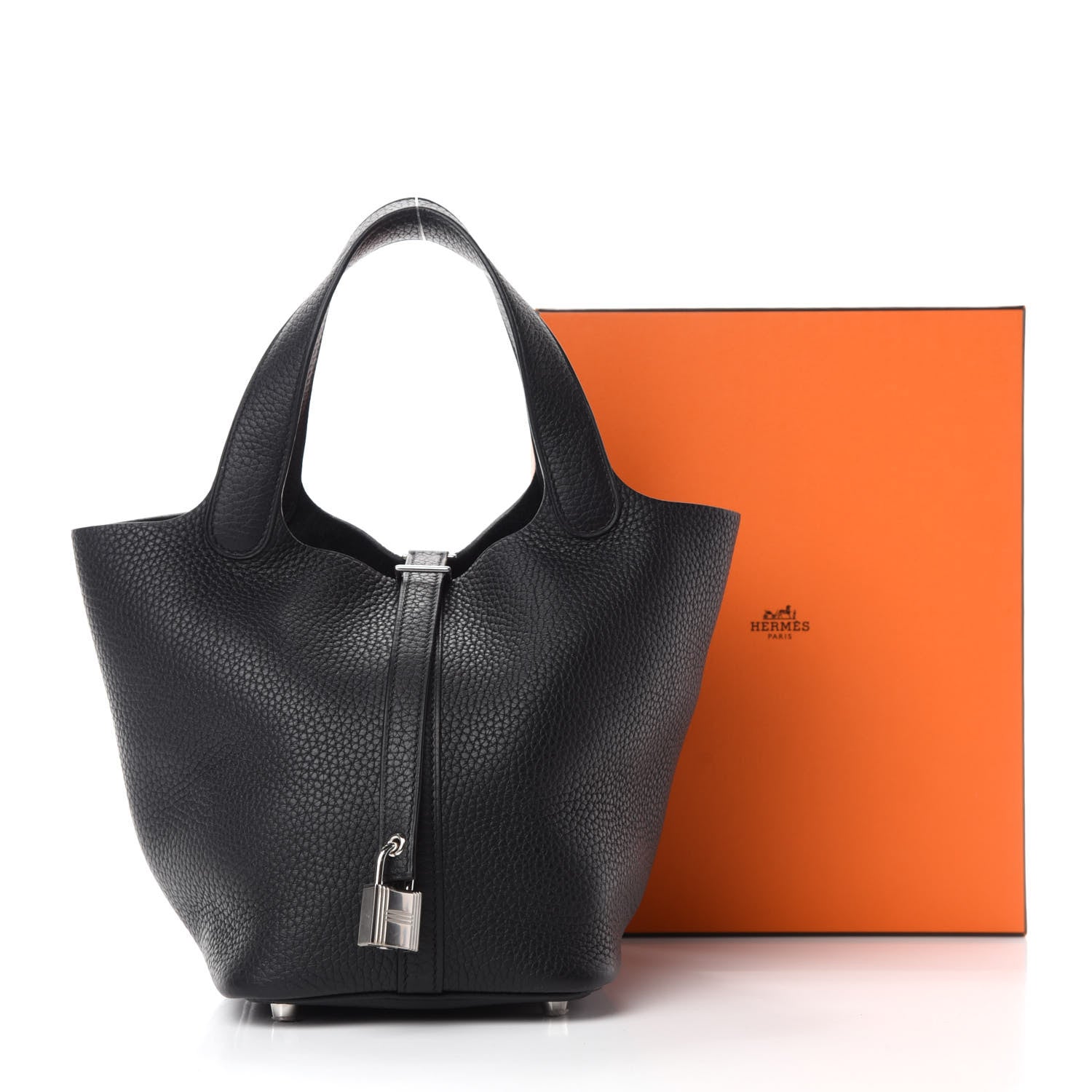 Hermes Taurillon Clemence Picotin Lock 18 PM Black 11 of 11