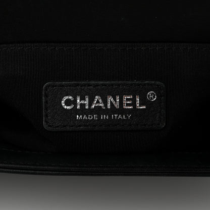 Chanel Calfskin Pearl Tweed Small Boy Flap Black 6 of 10