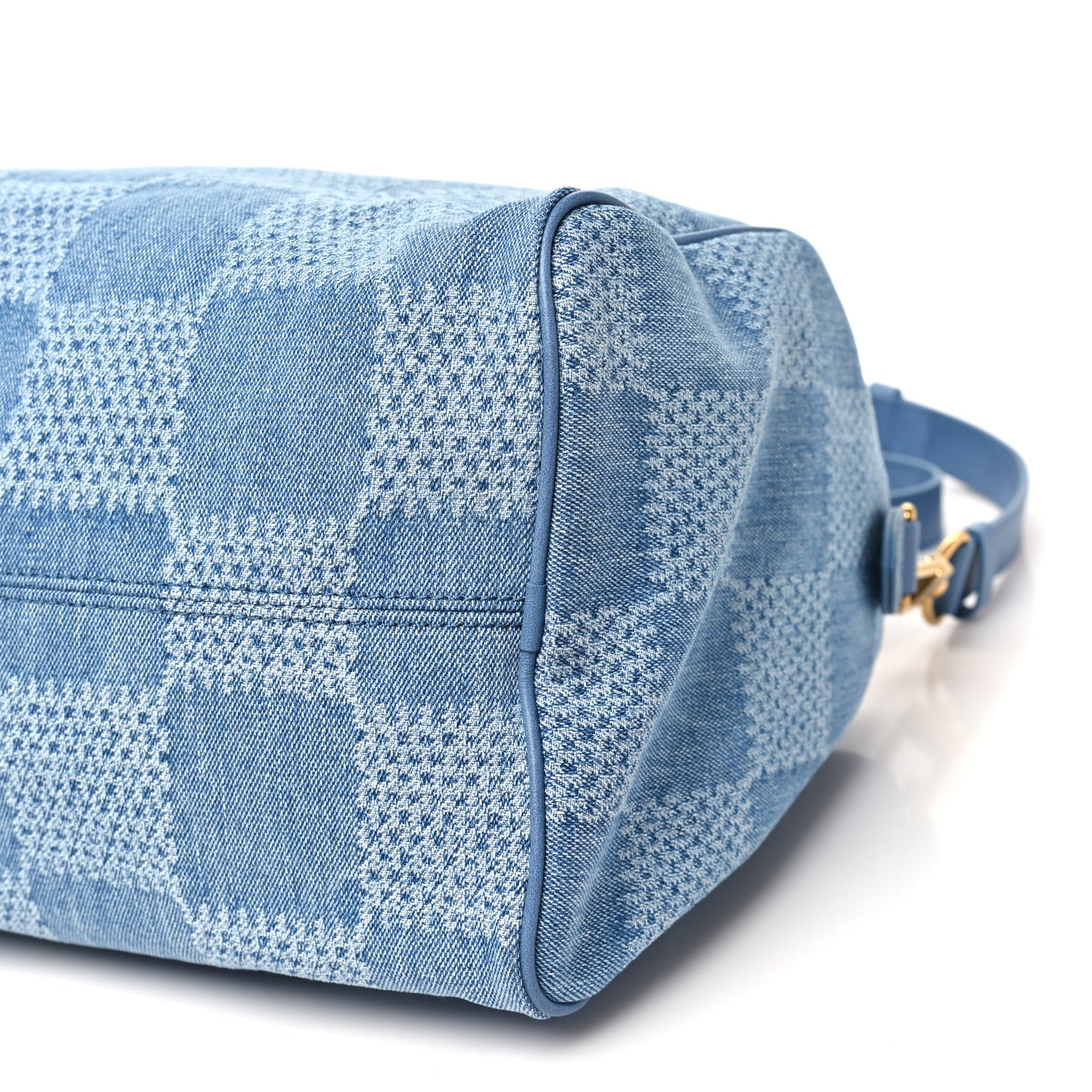 Louis Vuitton Damier Denim 3D Speedy Bandouliere 30 Denim Blue 9 of 9
