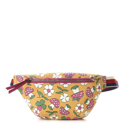Gucci Supreme Childrens Mushroom Print Belt Bag Yellow 1 of 10