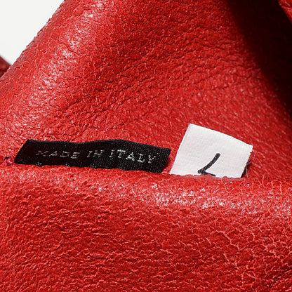 Prada Vitello Daino Tote Rosso 7 of 9