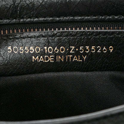 Balenciaga Agneau Classic Hardware City Logo Strap Black White 7 of 10