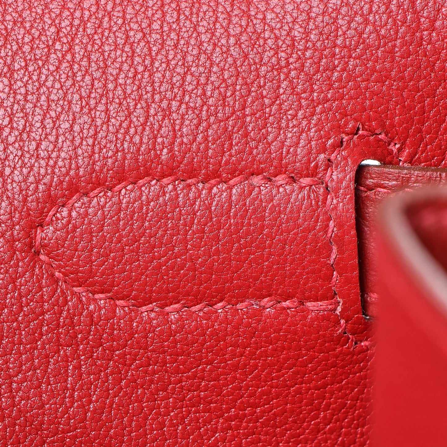 Taurillon Clemence Birkin 40 Rouge Casaque