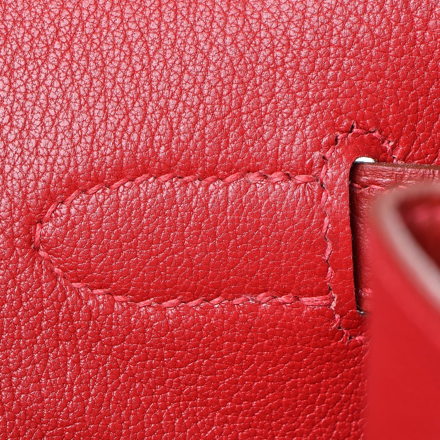 Hermes Taurillon Clemence Birkin 40 Rouge Casaque 17 of 46