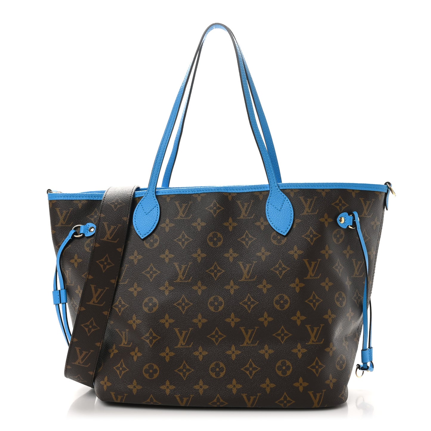 Monogram Inside Out Neverfull Bandouliere MM Gaston Blue