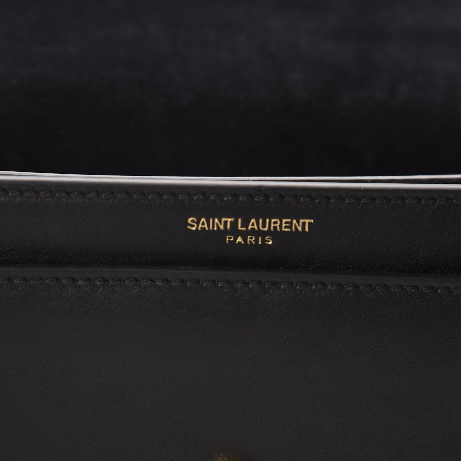 Saint Laurent Grained Calfskin Rock Star Patchwork Medium Monogram Sunset Black 8 of 12