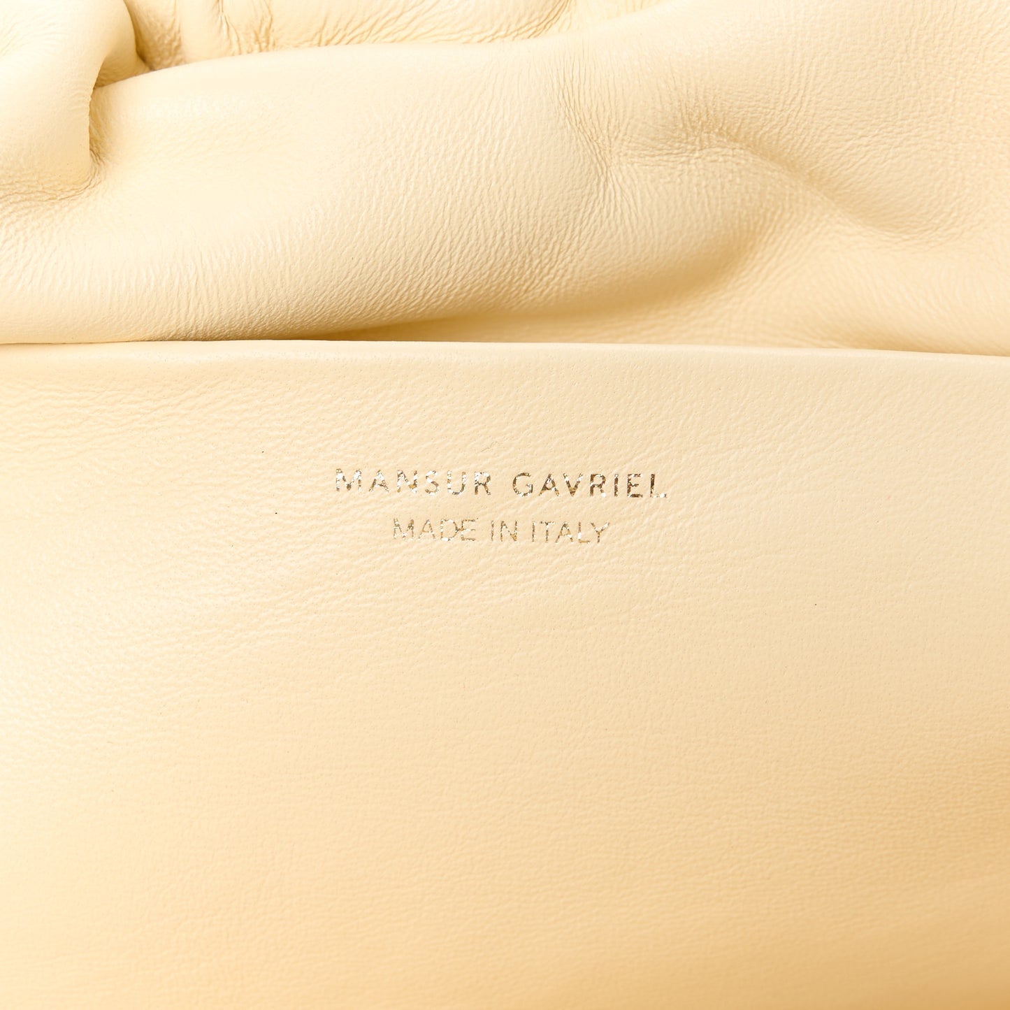 Lambskin Cloud Clutch Crema