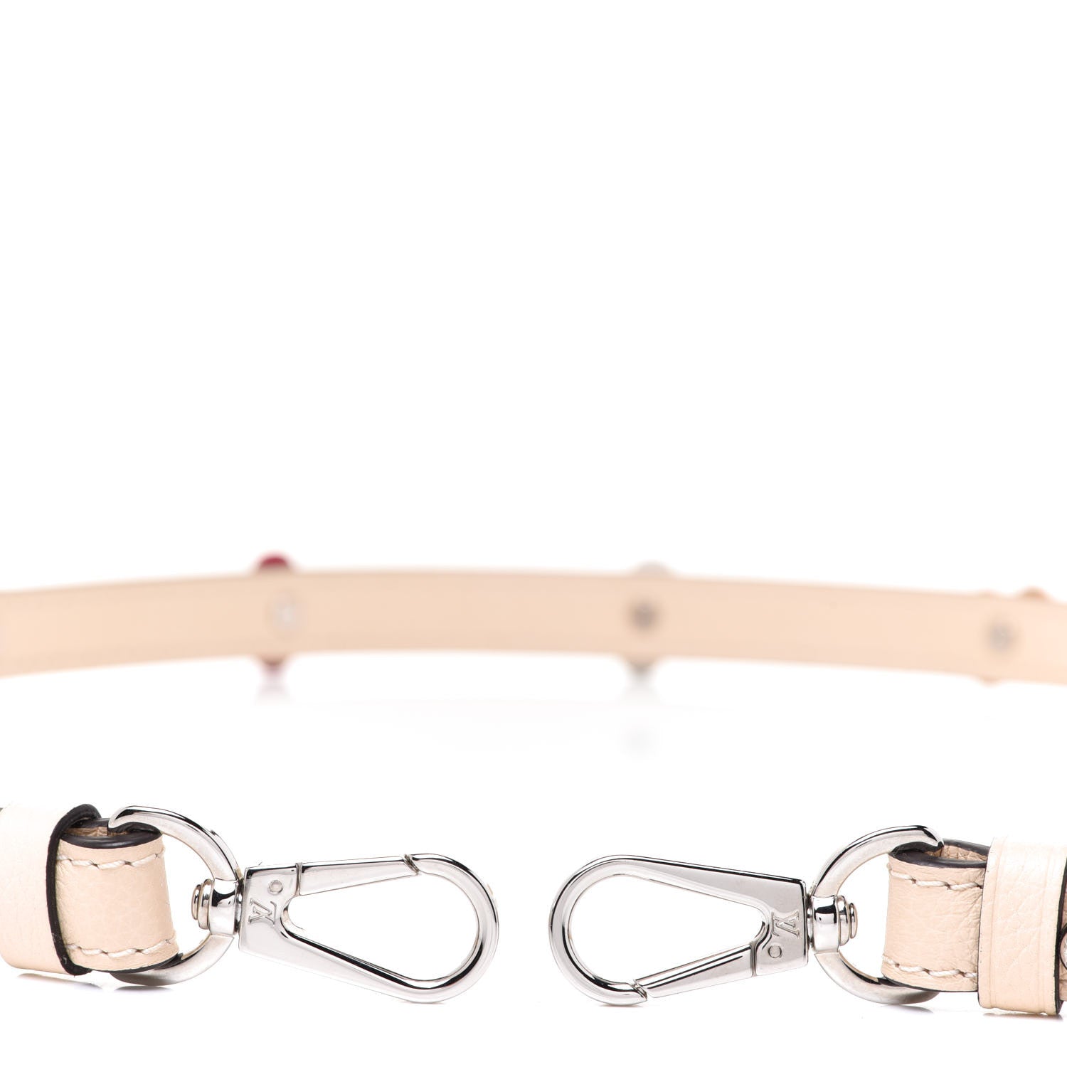 Louis Vuitton Calfskin Flowers Strap Creme 3 of 5