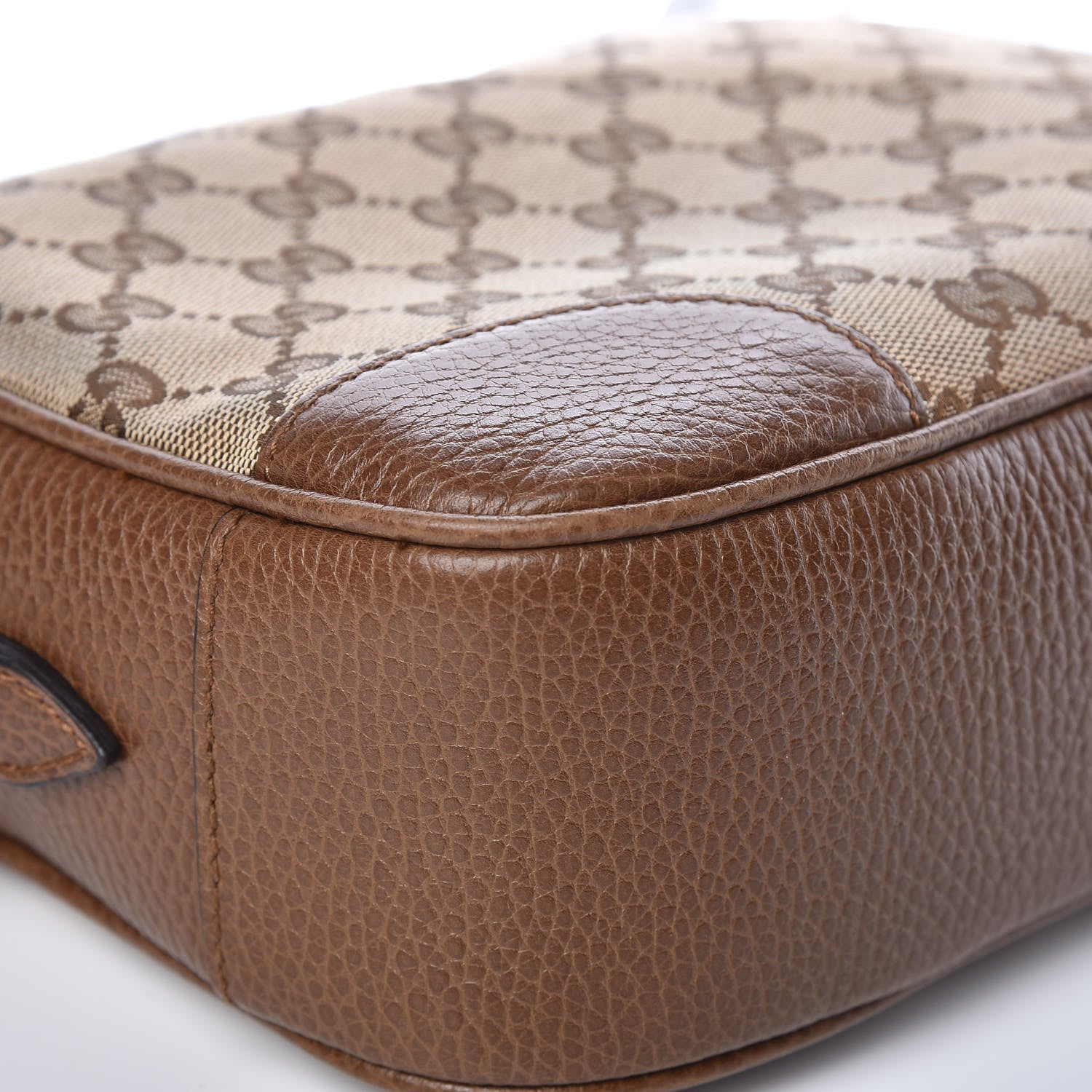 Gucci Monogram Mini Bree Messenger Bag Beige Tabacco 8 of 12