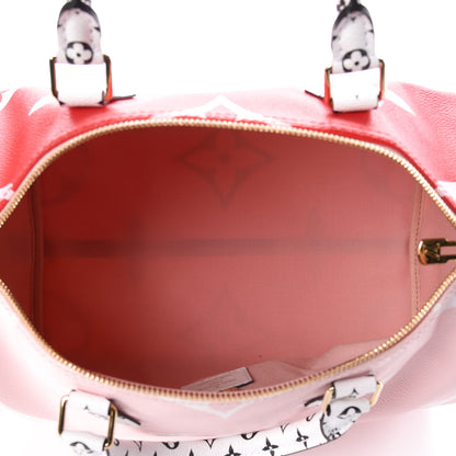 Louis Vuitton Monogram Giant Speedy Bandouliere 30 Rouge 7 of 9