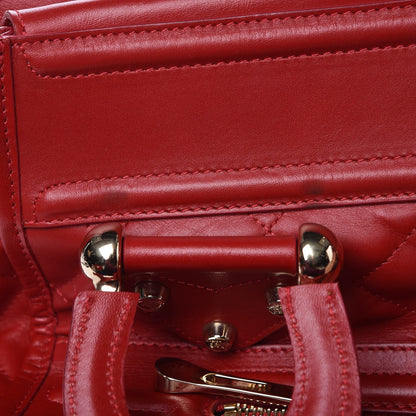 Burberry Calfskin Quilted Large Manor Tote Red 15 of 16
