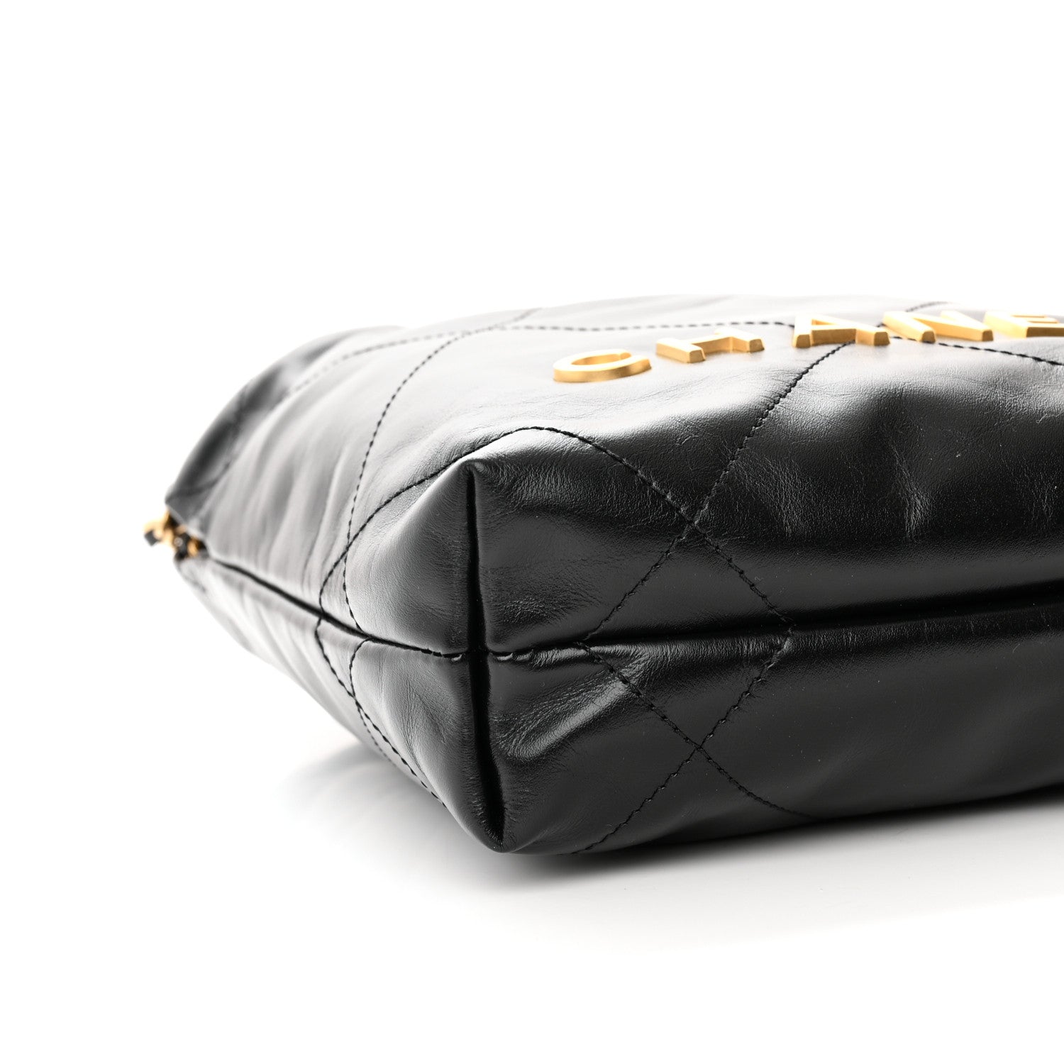 Chanel Shiny Calfskin Quilted Mini Chanel 22 Black 9 of 10