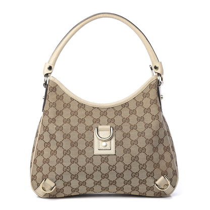 Gucci Monogram Medium Abbey D Ring Hobo Off White 1 of 10