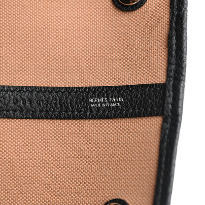 Hermes Toile Militaire Negonda Garden Party 49 GM Chai Black 6 of 12
