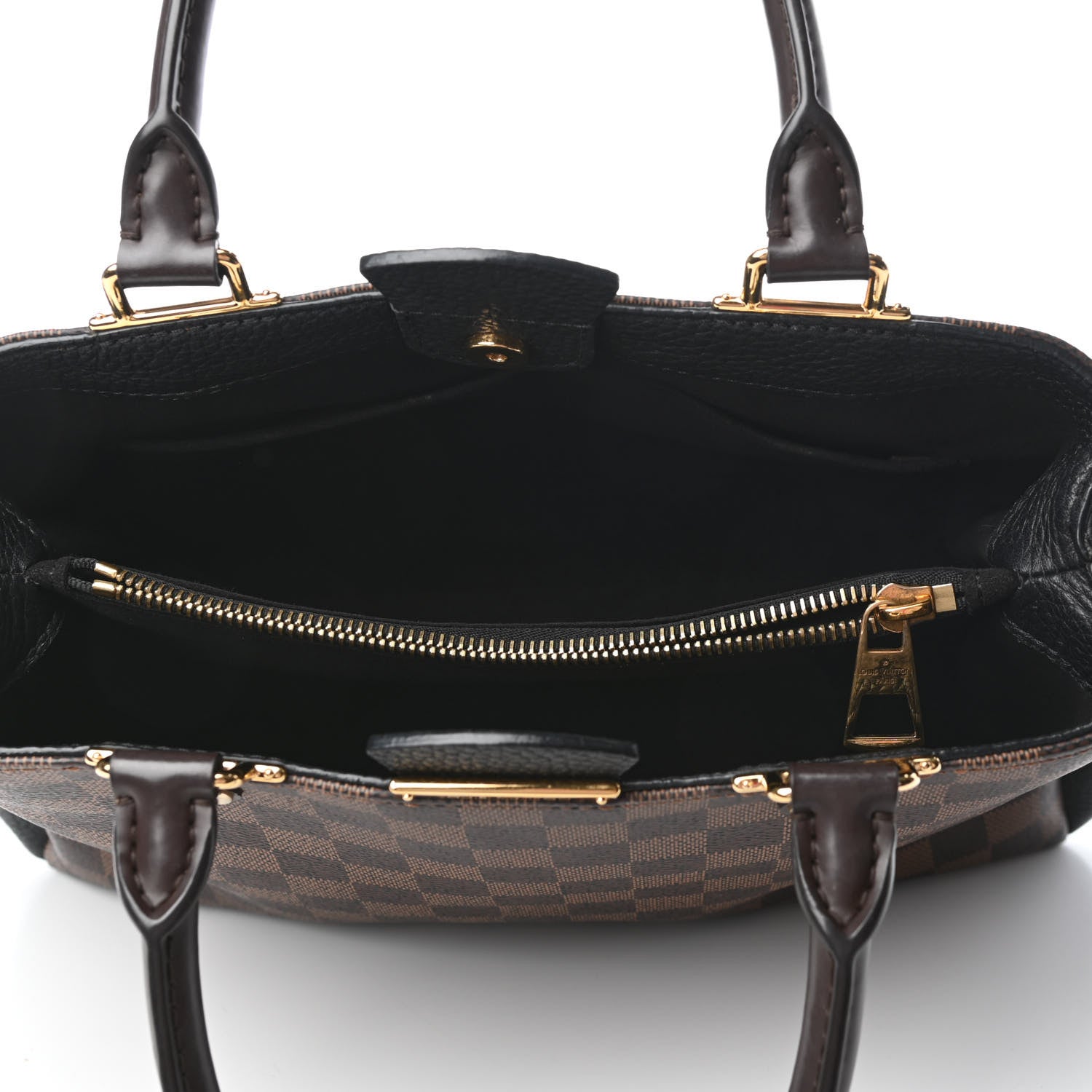 Louis Vuitton Damier Ebene Cuir Taurillon Brittany Black 4 of 11