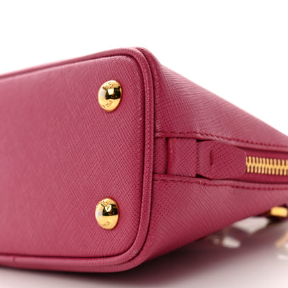 Prada Saffiano Lux Mini Promenade Tote Fuxia 9 of 13