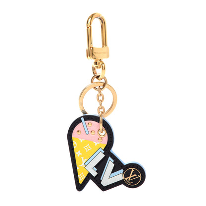 Louis Vuitton Calfskin Monogram Summer Feel Bag Charm Key Holder 1 of 5
