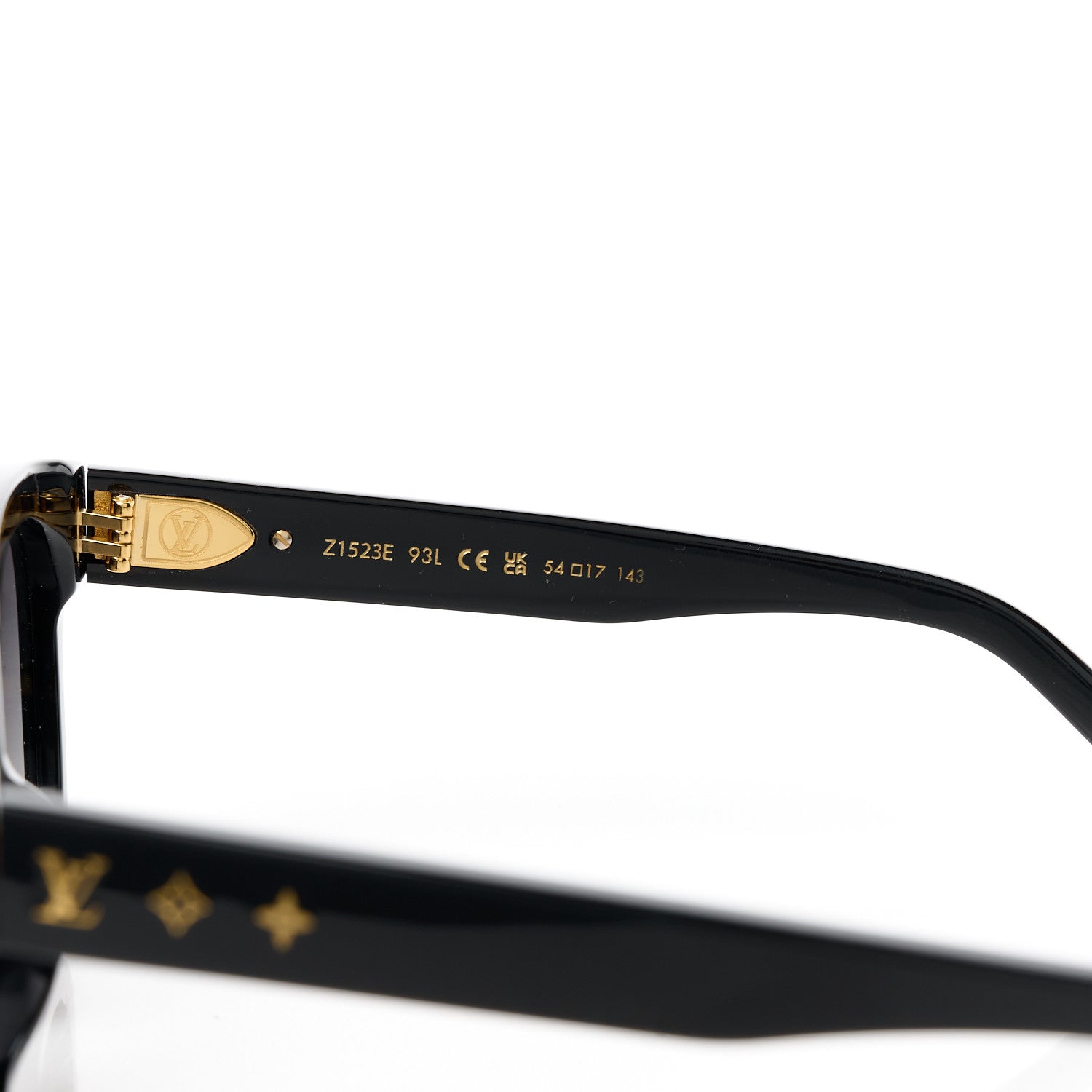 Louis Vuitton Acetate My Monogram Square Sunglasses Z1523E Black 6 of 8