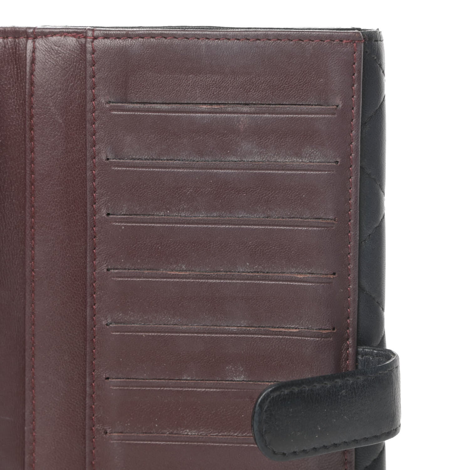 Chanel Lambskin Quilted Long Flap Wallet Black 17 of 23