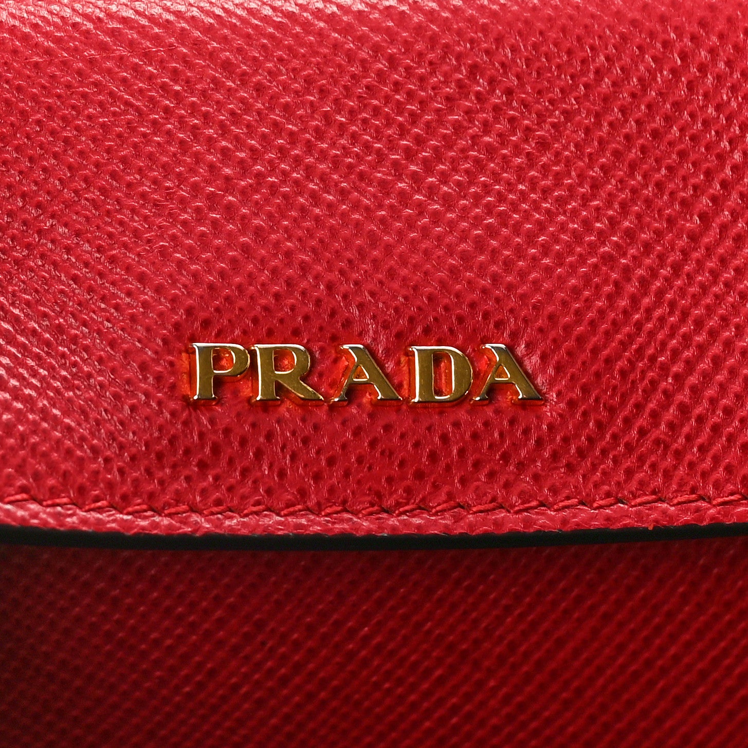 Prada Saffiano Cuir Medium Double Bag Fuoco Black 7 of 13